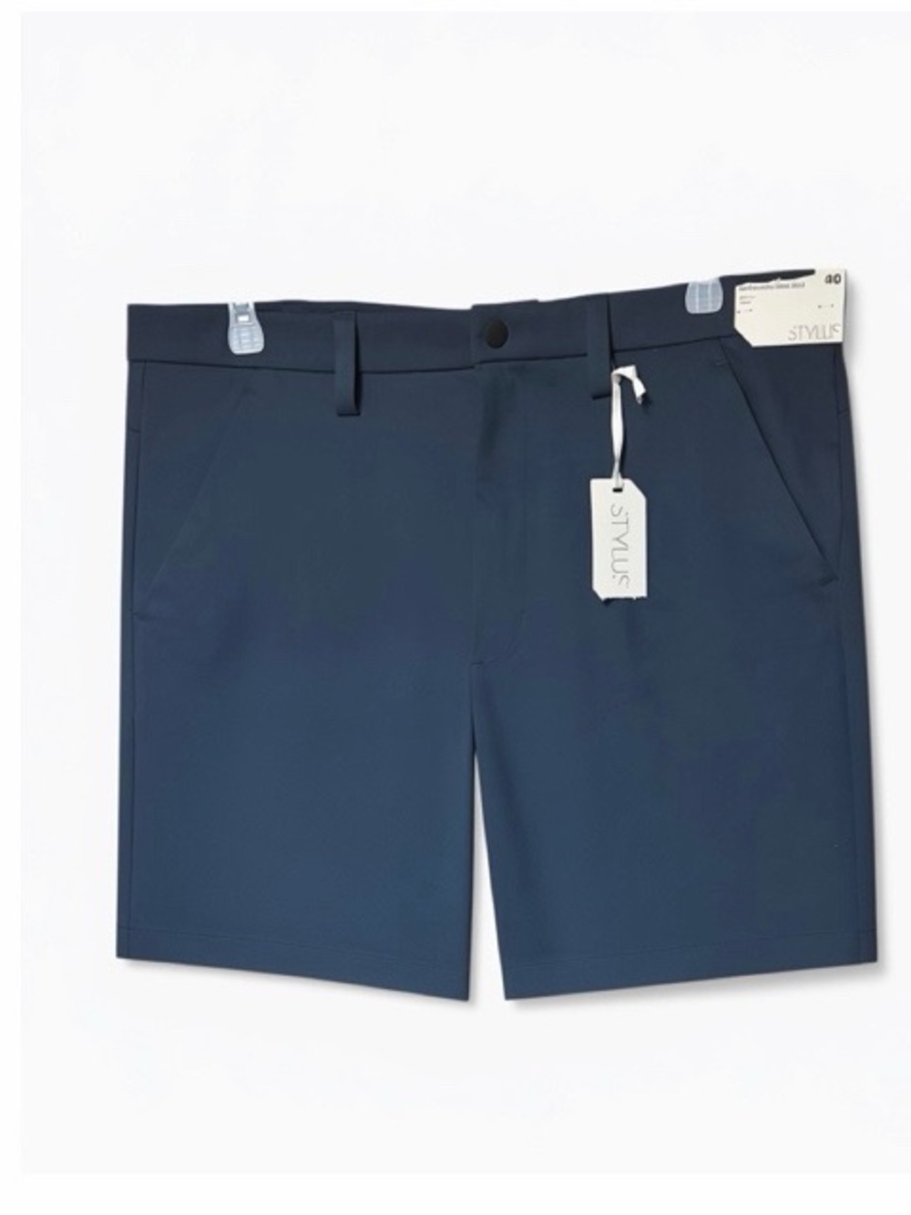Stylus Men’s‎ Performance Chino Shorts In Blue Nights NWT